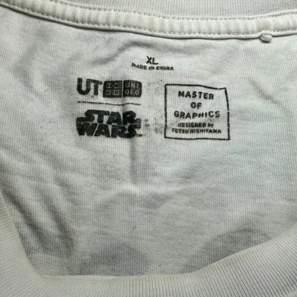 UNIQLO STAR WARS MANDALORIAN BOBA FETT YOU JOIN US T SHIRT Size XL​​​​ - Picture 8 of 8